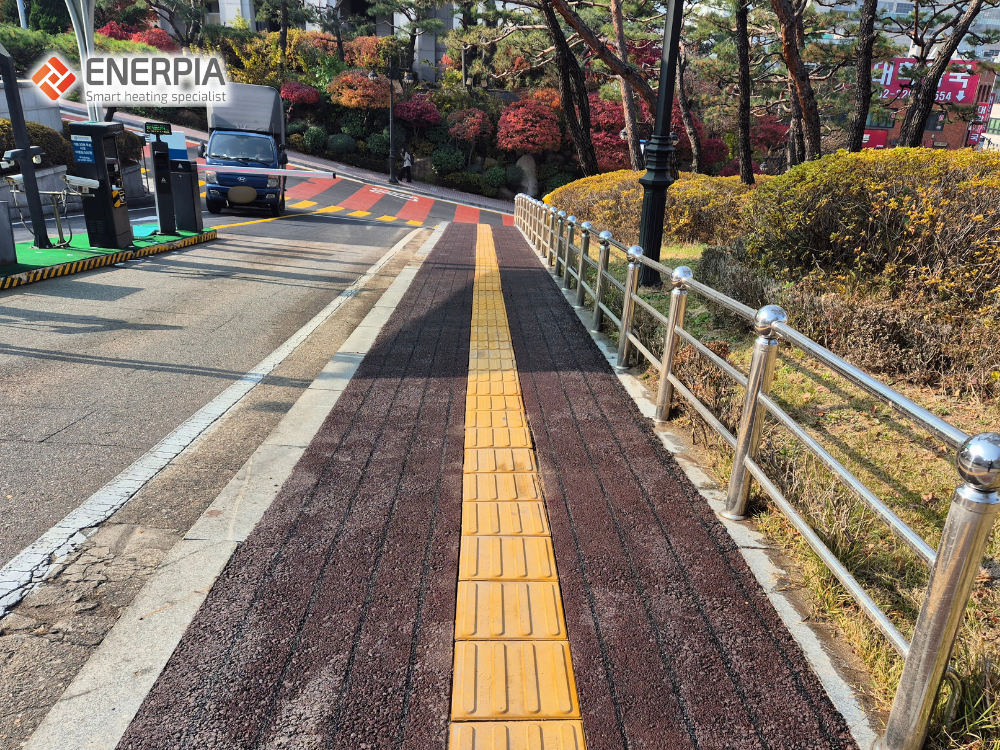 한양대학교병원 서울병원 후문 도로 및 보도 열선(스노우멜팅) 설치 
