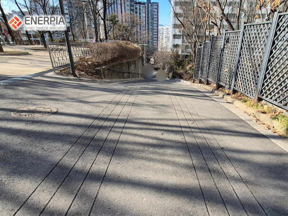 서울 노원구청 불암산 공원·청암2단지아파트 급경사도로 열선 설치