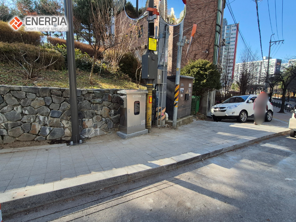 서울 노원구청 불암산 공원·청암2단지아파트 급경사도로 열선 설치